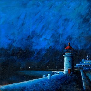 Lighthouse in Blue
